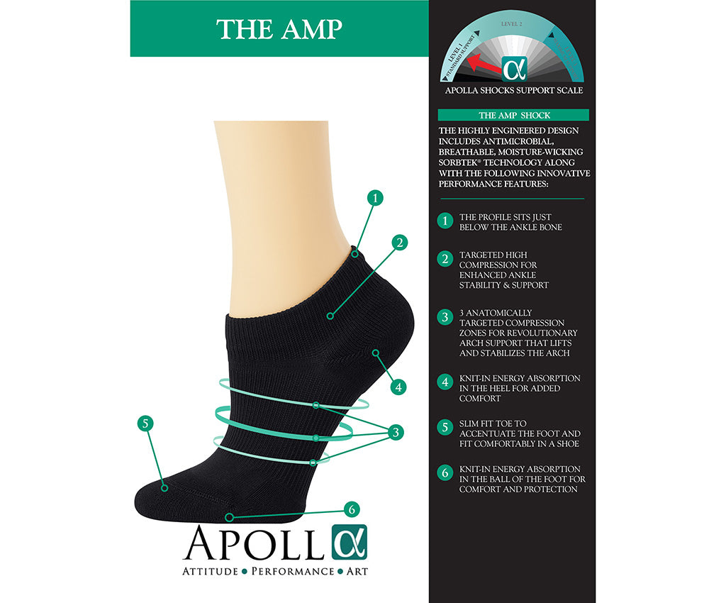 The Alpha Shock Non-Traction Dance Socks - Accessories